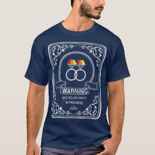 BACHELOR Party LGBT Gay Pride Gift Groom Bride T T-Shirt