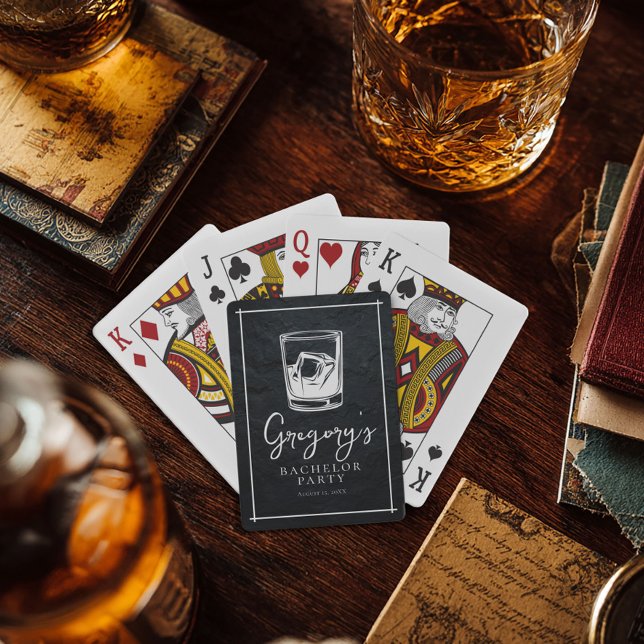 Bachelor party modern stylish playing cards (Creator Uploaded)