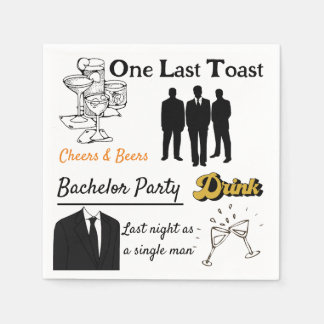 Bachelor party napkin