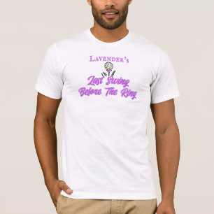 Bachelor Party or Wedding Weekend Golf Lavender T-Shirt