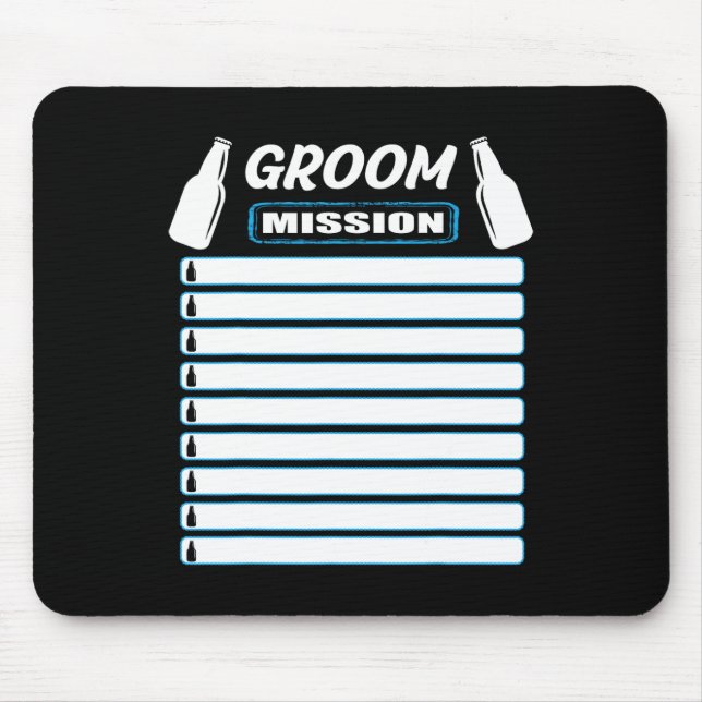 Bachelor Party Outfit With Checklist - Bachelor Pa Mouse Mat (Front)