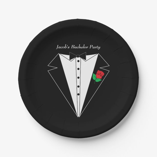 Bachelor Party Paper Plate (Front)