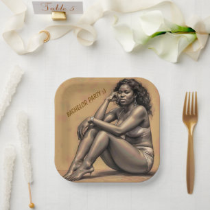 BACHELOR PARTY PAPER PLATE