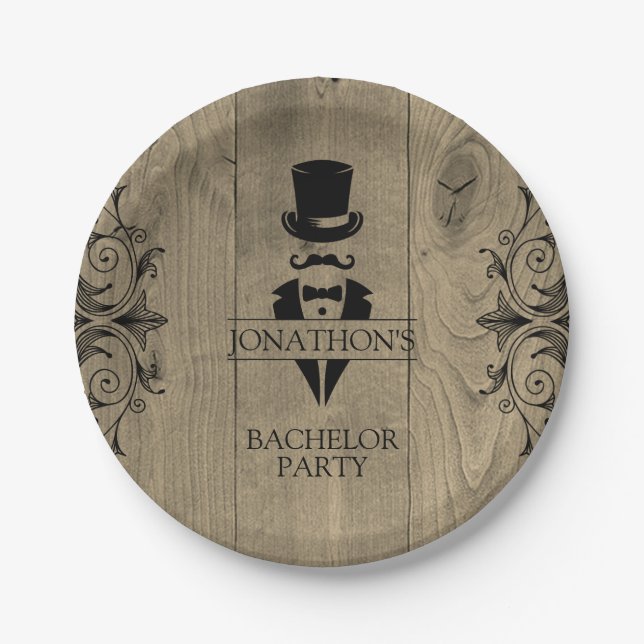 Bachelor Party Paper Plates (Front)