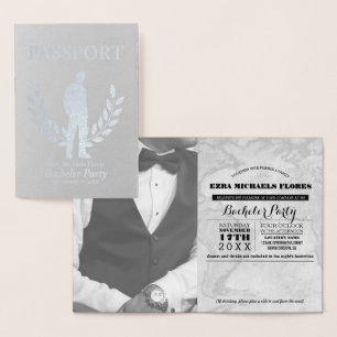 Bachelor Party passport silver foil Foil Card