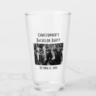 Bachelor Party Photo Wedding Favour Beer Pint Glass