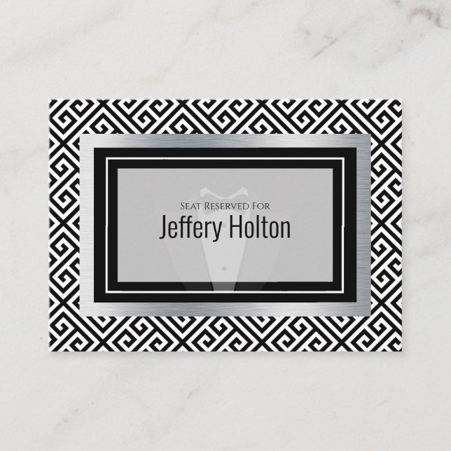 Bachelor party place card (Front)
