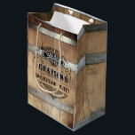 Bachelor Party Rustic Whiskey Barrel Medium Gift Bag<br><div class="desc">Rustic whiskey barrel design featuring bold western typography. Personalise this design with your own text. Further customise this design by selecting the "customise further" link if desired.</div>