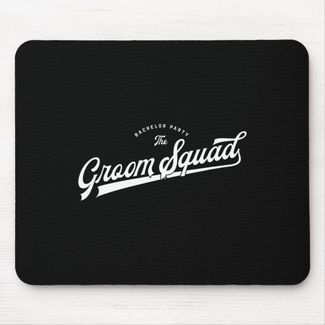 Bachelor Party Set Baseball Style The Groom Squad  Mouse Mat (Front)
