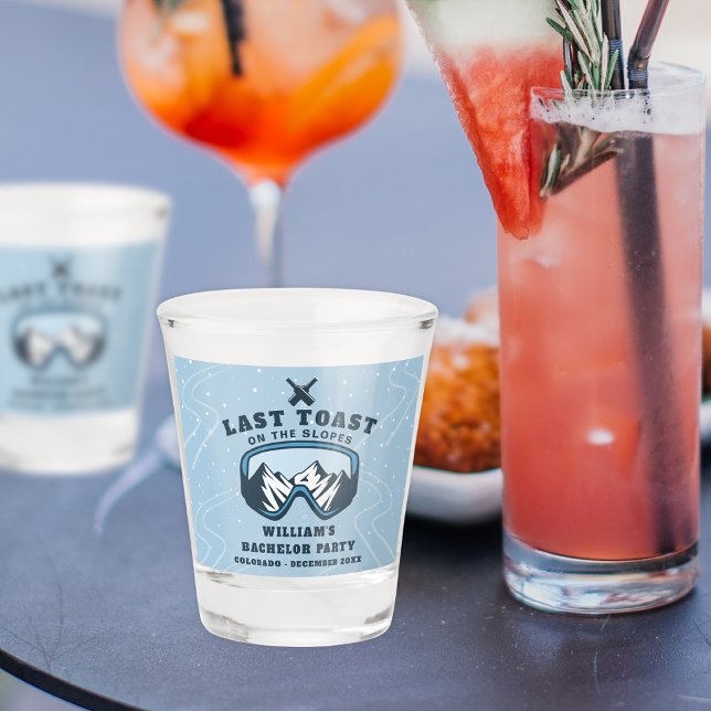 Bachelor Party Ski Resort Weekend  Shot Glass (Creator Uploaded)