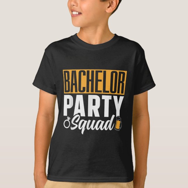 Bachelor Party Squad Bride Groom Team _2  T-Shirt (Front)