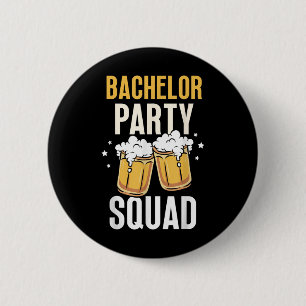 Bachelor Party Squad Bride Groom Team  6 Cm Round Badge