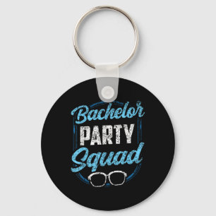 Bachelor Party Squad Team Bride Groom Key Ring