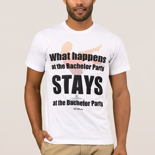 Bachelor Party t-shirt (Front)