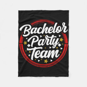 Bachelor Party Team Bride Groom _2  Fleece Blanket