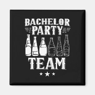 Bachelor Party Team Groom Bride 1 Magnet