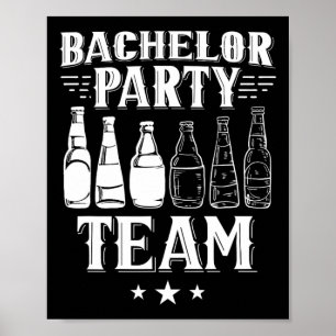 Bachelor Party Team Groom Bride 1  Poster