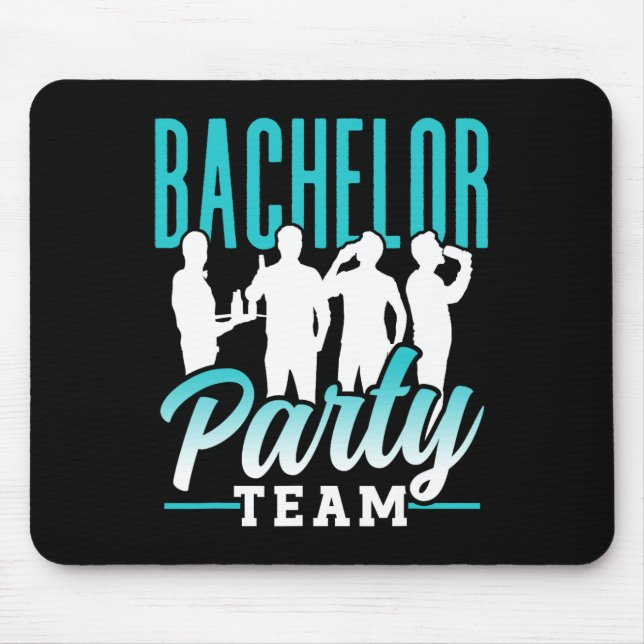 Bachelor Party Team Groom Bride 2  Mouse Mat (Front)