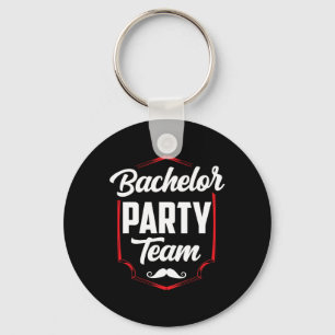 Bachelor Party Team Groom Bride  Key Ring