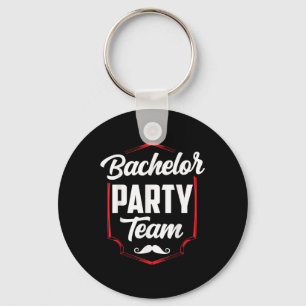 Bachelor Party Team Groom Bride Key Ring