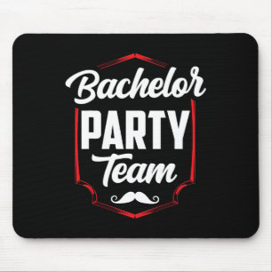 Bachelor Party Team Groom Bride Mouse Mat