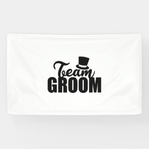 Bachelor Party Team Groom Top Hat - Gift Idea Banner