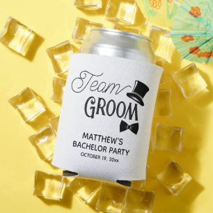 Bachelor Party Team Groom Wedding Favour Can Cooler