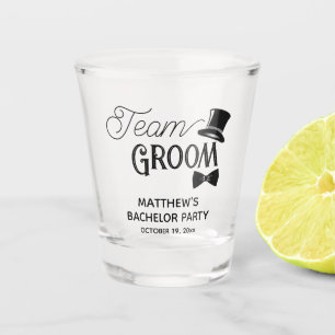 Bachelor Party Team Groom Wedding Favour Shot Glass