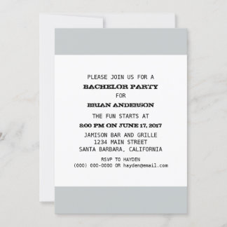 Bachelor Party Template