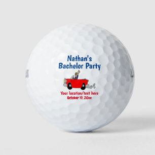 Bachelor Party Trip Wedding Favour Golf Balls