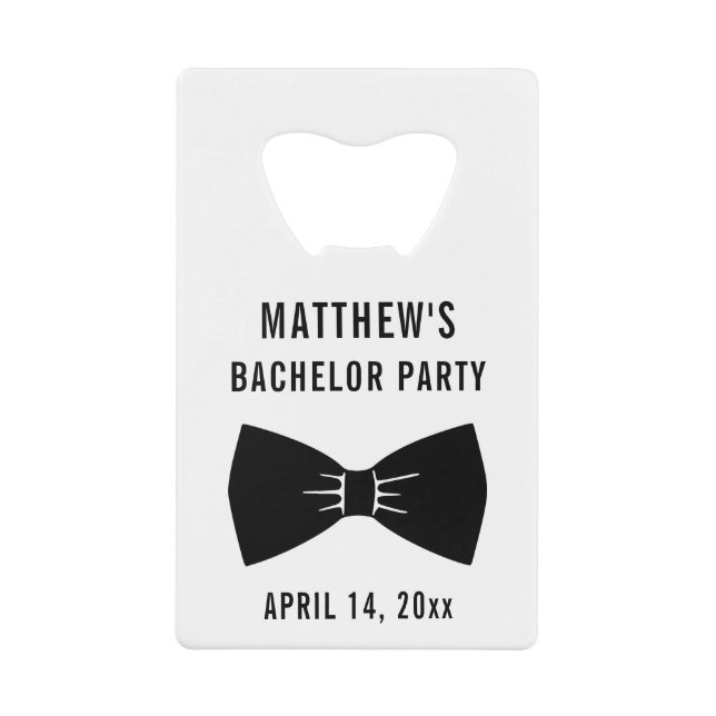Bachelor Party Tuxedo Bow Tie Wedding Favour (Front)