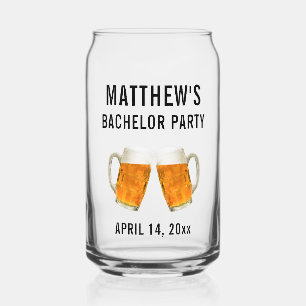 Bachelor Party Wedding Favour Beer Cheers Can Glass