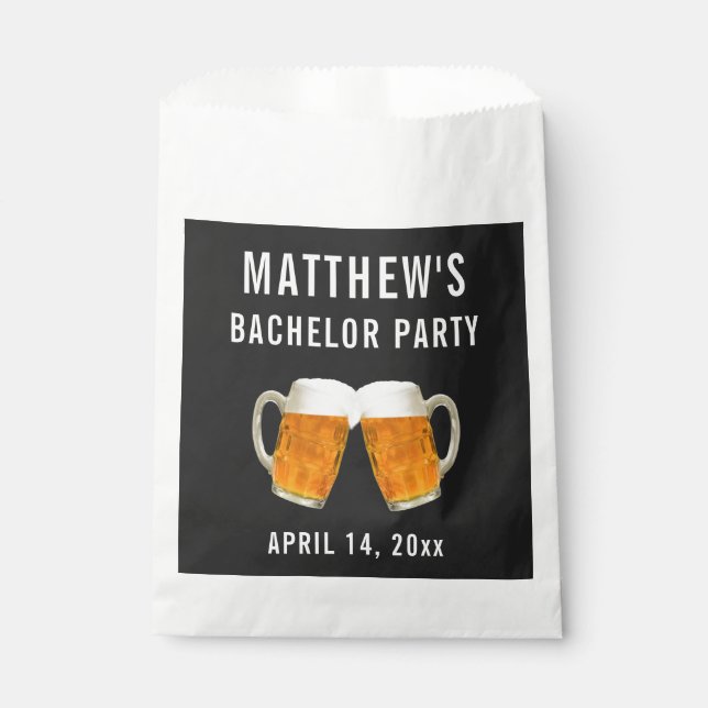 Bachelor Party Wedding Favour Beer Cheers Favour Bags (Front)