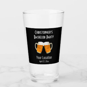 Bachelor Party Wedding Favour Beer Cheers Glass