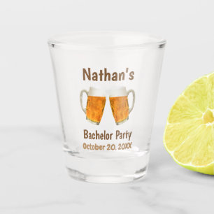 Bachelor Party Wedding Favour Beer Cheers Shot Glass