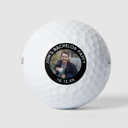 Bachelor Party Wedding Favour Groom Photo Golf Balls