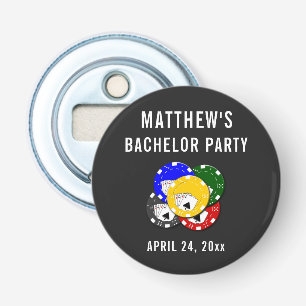 Bachelor Party Wedding Favour Poker Gambling Bottle Opener
