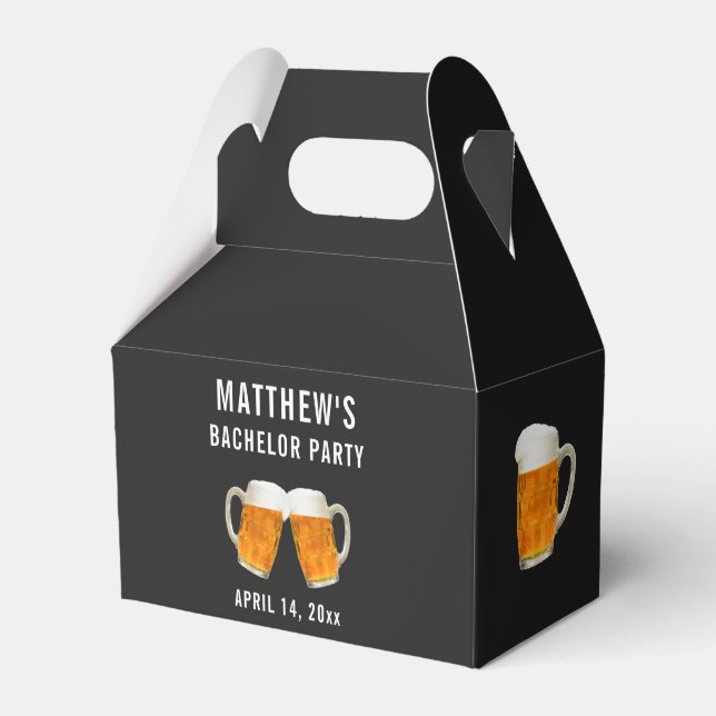 Bachelor Party Wedding Gift Beer Cheers Favour Box (Front Side)
