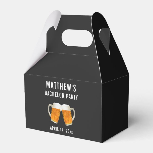 Bachelor Party Wedding Gift Beer Cheers Favour Box (Front Side)