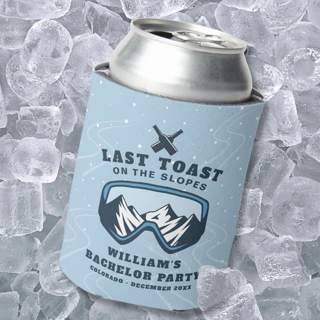 Bachelor Party Weekend Last Toast On The Slopes Can Cooler (Creator Uploaded)