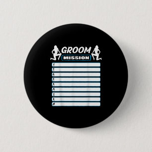 Bachelor Party With Checklist - Tasks For The Groo 6 Cm Round Badge