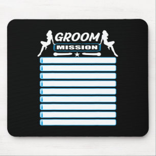 Bachelor Party With Checklist - Tasks For The Groo Mouse Mat
