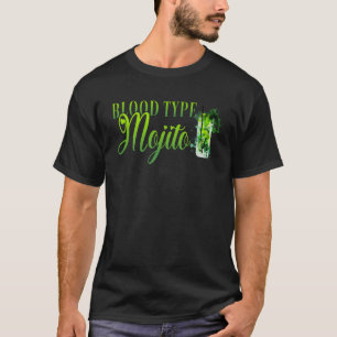 Bachelor Party Women's Blood Type Mojito Cocktail T-Shirt