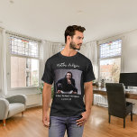 Bachelor photo man myth legend name fun T-Shirt<br><div class="desc">Personalise and add your own photo of the bachelor  Personalise and add a name.  Text: The Man,  The Myth,  The Legend.</div>