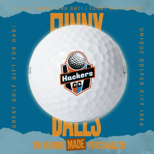 Bachelor Weekend Team Golf League Hackers GC Logo Balls