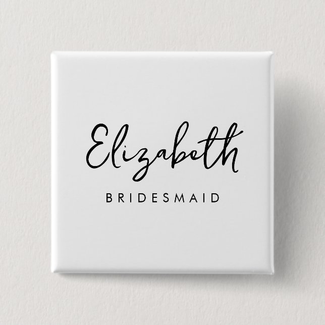 Bachelore Bridesmaid Gifts Womens Template Square 15 Cm Square Badge (Front)