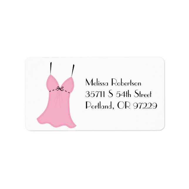 Bachelorette Address Labels (Front)