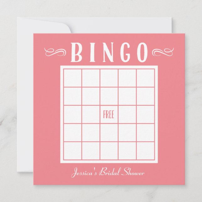 Bachelorette, Baby or Bridal Shower Bingo Cards (Front)