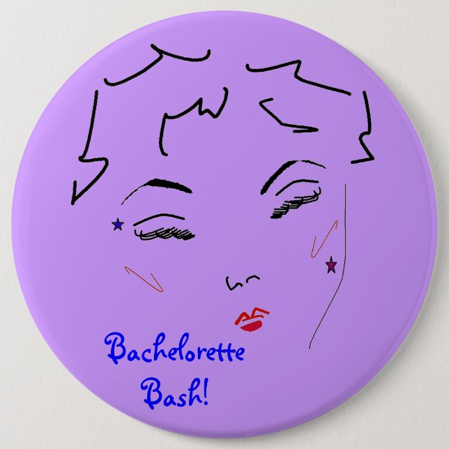 Bachelorette Bash 6 Cm Round Badge (Front)