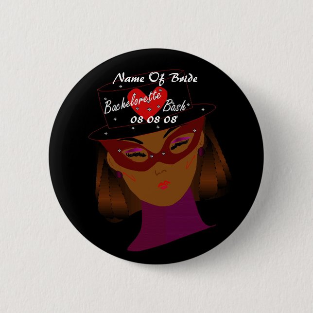 "Bachelorette Bash" Button - Customisable (Front)